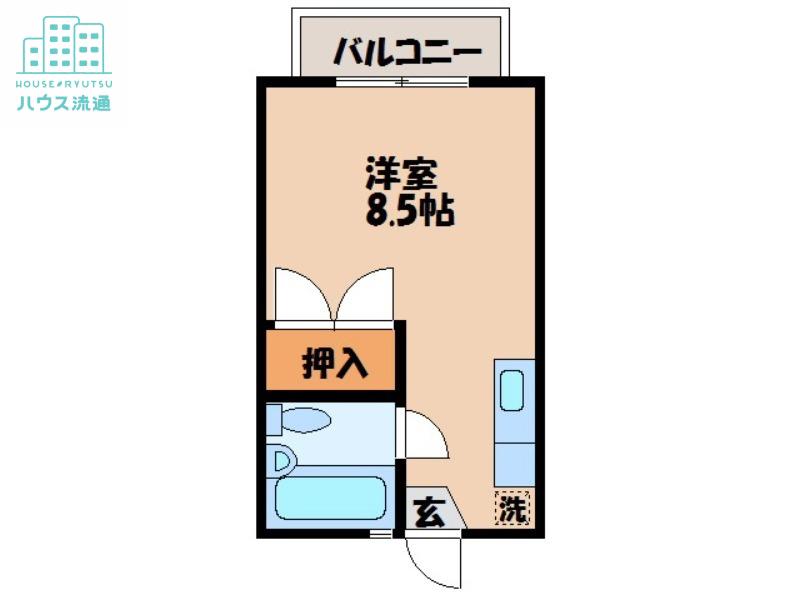 パージュ石神(ワンルーム/1階)の間取り写真