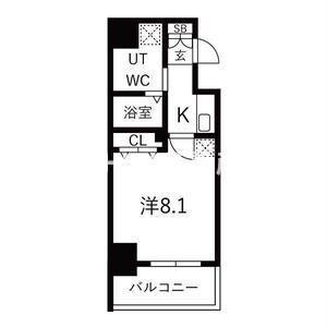 MSR梅田イースト(1K/3階)の間取り写真