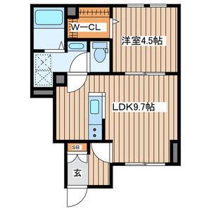 グレイスメゾン長町二丁目(1LDK/1階)の間取り写真