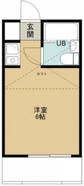 コーポナガシマ(ワンルーム/1階)の間取り写真