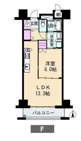 アイステージ幸町(1LDK/4階)の間取り写真