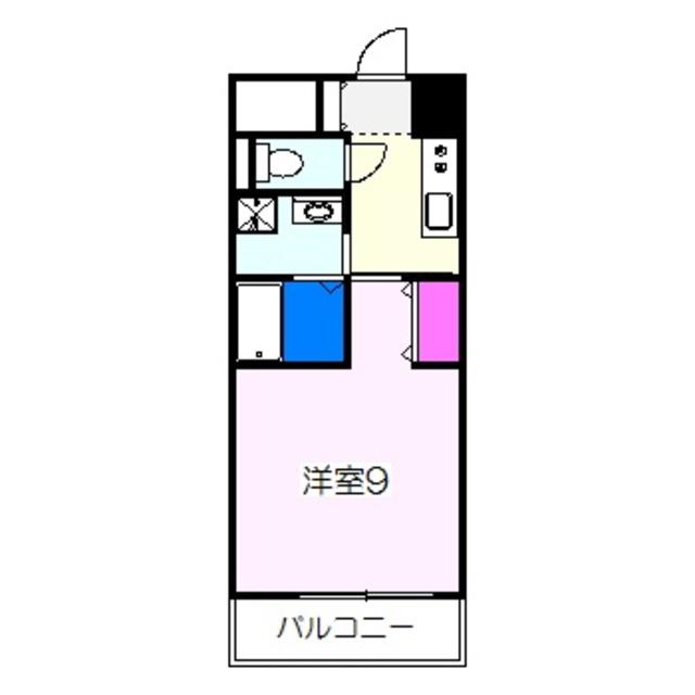 モントハイム(1K/4階)の間取り写真
