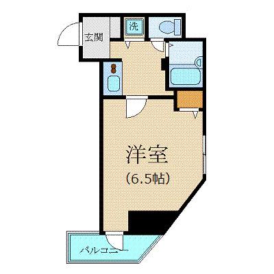カスタリア新宿(1K/11階)の間取り写真