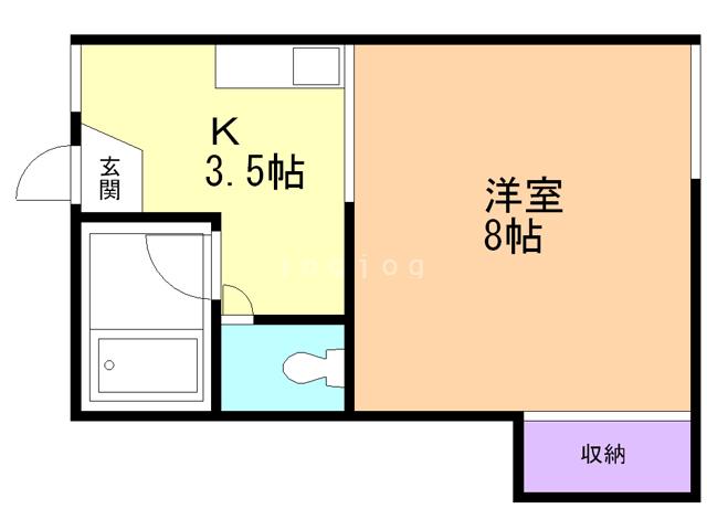 R.NAGASHIMA Ⅱ(1K/2階)の間取り写真