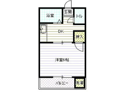 メゾン高尾田(1K/2階)の間取り写真