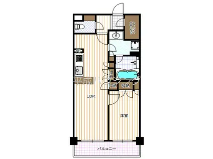 小石川ザ・レジデンスイーストスクエア(1LDK/2階)の間取り写真