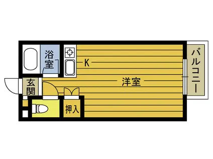 第5アパート旦野原(ワンルーム/3階)の間取り写真