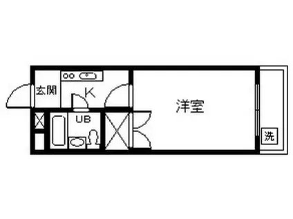 グランパスノムラ(1K/3階)の間取り写真