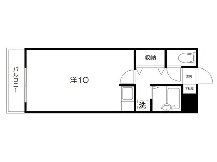 新屋敷山元マンション(ワンルーム/5階)の間取り写真