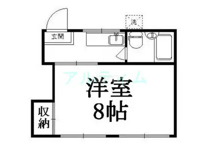 コーポカモネード(1K/2階)の間取り写真
