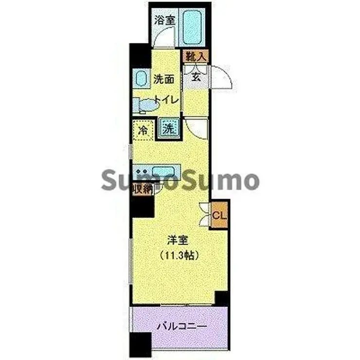 メゾンビスタ渋谷宇田川 3階階 間取り