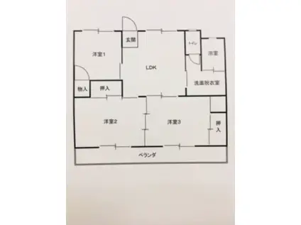 E-LUX祇園原(3DK/4階)の間取り写真