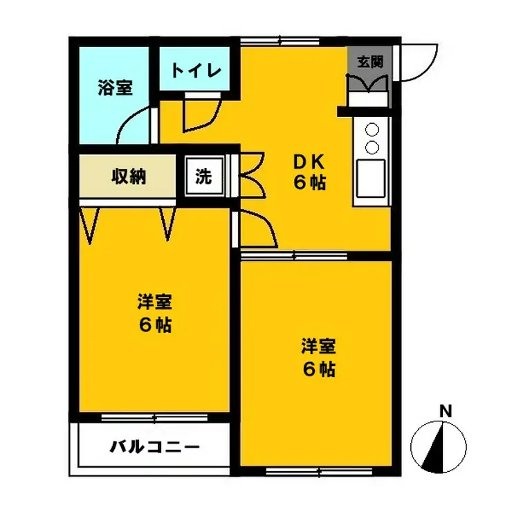 水久保Aハイツ 2階階 間取り