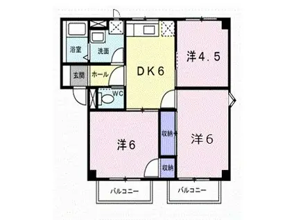 VIENTO21(3DK/1階)の間取り写真