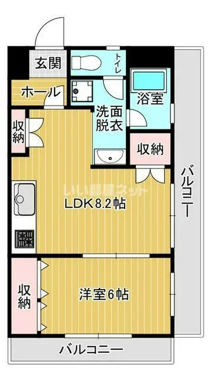 キャピタル新越谷 2階階 間取り