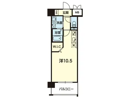 グランジュールII(ワンルーム/3階)の間取り写真