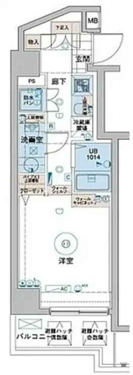 ブライズ高井戸 6階階 間取り