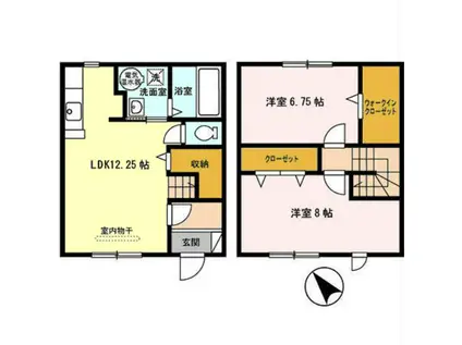 PRIMEMAISON1号館(2LDK/1階)の間取り写真