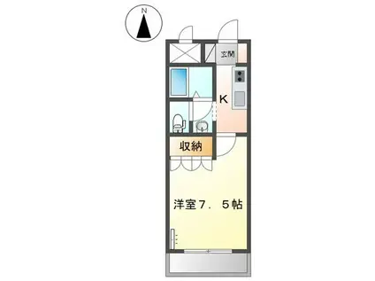 A-PG(1K/2階)の間取り写真