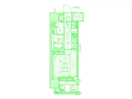メインステージ東神奈川(1K/5階)の間取り写真