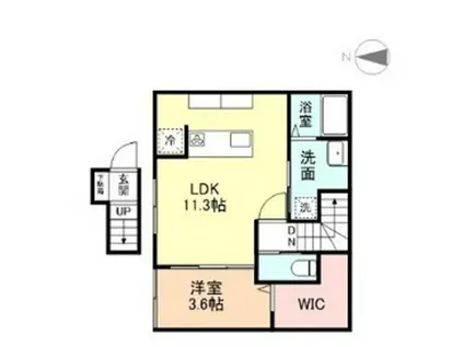 VIOLET星井町(1LDK/2階)の間取り写真