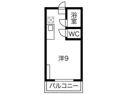 ハイツAK(ワンルーム/4階)の間取り写真