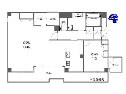 BELLE VOGUE KITAHORIE(1LDK/5階)の間取り写真