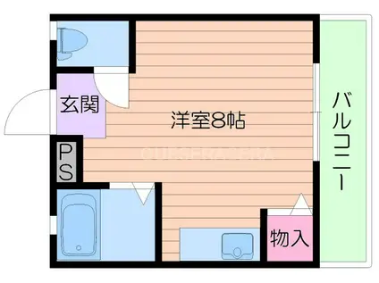 ネオセレス五番館(ワンルーム/1階)の間取り写真