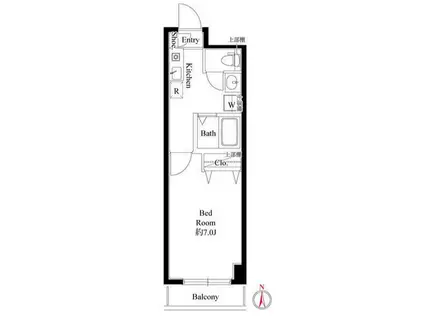 ヴェラジオ I(1K/5階)の間取り写真