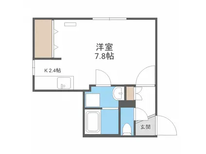 COCO ANGE HASSAMU(1K/1階)の間取り写真