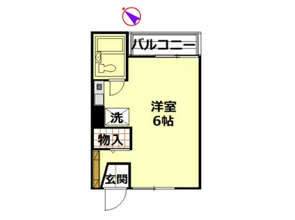 スターホームズ三ツ境V(ワンルーム/2階)の間取り写真