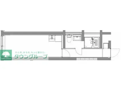 GENOVIA大山(ワンルーム/1階)の間取り写真