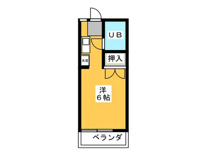 レジデンススズキ(ワンルーム/2階)の間取り写真