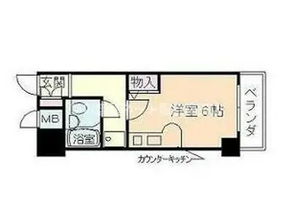 ダイヤパレス塚本II番館(ワンルーム/7階)の間取り写真