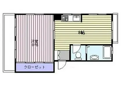 長塚マンション(1LDK/5階)の間取り写真