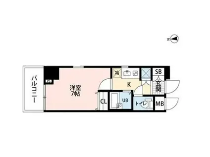 アイル秋葉原イースト(1K/5階)の間取り写真