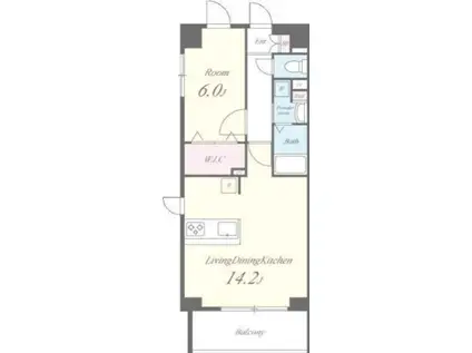 スカイビューエヌティー(1LDK/3階)の間取り写真