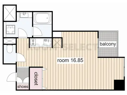 グラン・アベニュー栄(ワンルーム/4階)の間取り写真