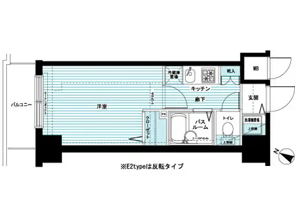 トーシンフェニックス笹塚駅前弐番館(1K/6階)の間取り写真