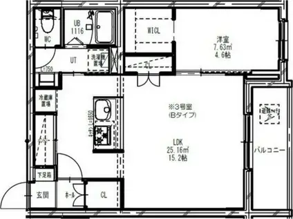 RFINON17(1LDK/1階)の間取り写真