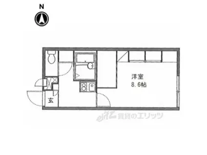 レオパレス 和(1K/1階)の間取り写真