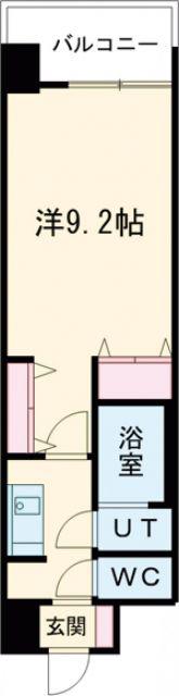 GLUCK MAISON S-SAKAI XVI(1K/9階)の間取り写真