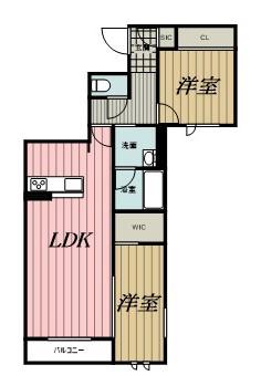 エスペランサ エテルナ(2LDK/2階)の間取り写真