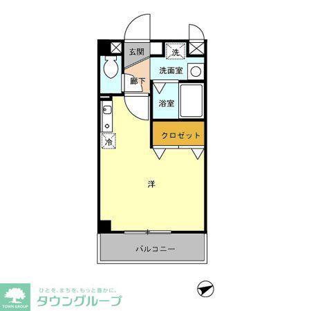 埼玉高速鉄道 鳩ケ谷駅 徒歩5分 3階建 築24年(ワンルーム/2階)の間取り写真