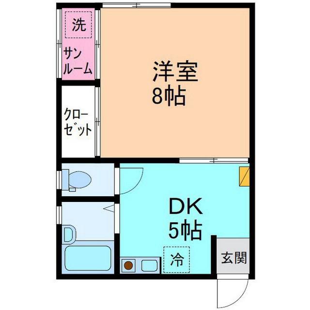 アネックス鈴見(1K/2階)の間取り写真