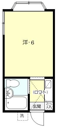 光コーポ成増(ワンルーム/1階)の間取り写真