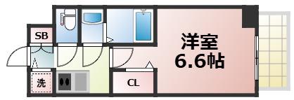 エスリード大阪CENTRAL AVENUE(1K/11階)の間取り写真