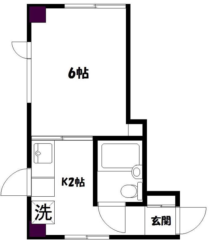 セダーシティ(1K/3階)の間取り写真