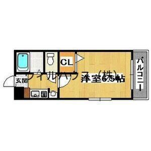 三国ヶ丘ピア(1K/5階)の間取り写真