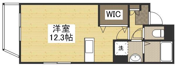 MIRIA大供(ワンルーム/2階)の間取り写真